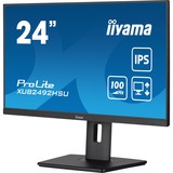 iiyama  ProLite XUB2492HSU-B6 23.8" Moniteur  Noir (Mat), HDMI, DisplayPort, USB, Audio