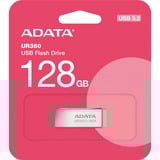ADATA UR350 lecteur USB flash 128 Go USB Type-A 3.2 Gen 1 (3.1 Gen 1) Marron, Clé USB Nickel/Marron, 128 Go, USB Type-A, 3.2 Gen 1 (3.1 Gen 1), 100 Mo/s, Sans capuchon, Marron