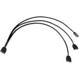 Alphacool Diviseur en Y aRGB 3 broches vers 3x 3 broches, 30 cm, Câble en Y Noir
