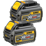 DEWALT Kit de démarrage batterie XR FLEXVOLT DCB546T2, 54 volts Jaune/Noir