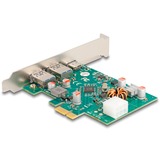 DeLOCK Carte PCI Express x1 vers 1 x USB Type-C femelle PD 30 W + 2 x USB Type-A femelle USB 5 Gbps, Contrôleur USB 