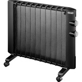 DeLonghi HMP 1000 appareil de chauffage Noir 2000 W Radiateur, Convecteur niveau Noir, Radiateur, Mur, Sol, Noir, 2000 W, 1000 W, 60 m³