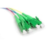 Digitus Câble FTTH Drop, monomode, 4 fibres, 4 LC/APC Blanc