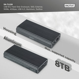 Digitus DA-71158, Boîtier disque dur Aluminium