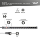 Digitus DN-95435, Multiprise Noir/en aluminium