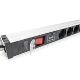 Digitus DN-95435 multiprise à 12 prises Noir/en aluminium, 12x prises