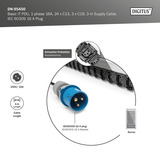 Digitus DN-95450, Multiprise Noir/en aluminium