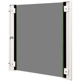 Digitus Porte avant en verre pour armoire murale 19" 12U série Unique, Panneau avant Gris