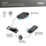 Digitus USB M.2 SSD, Boîtier disque dur Aluminium