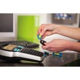 Dymo LabelManager LabelManager420P Étiqueteuse portable rechargeable | hautes performances avec connexion PC/Mac | Clavier ABC avec Malette de Transport et 4 Ruban D1, Étiqueteuse Noir/Argent, Noir, Gris