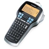 Dymo LabelManager LabelManager420P Étiqueteuse portable rechargeable | hautes performances avec connexion PC/Mac | Clavier ABC avec Malette de Transport et 4 Ruban D1, Étiqueteuse Noir/Argent, Noir, Gris