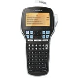 Dymo LabelManager LabelManager420P Étiqueteuse portable rechargeable | hautes performances avec connexion PC/Mac | Clavier ABC avec Malette de Transport et 4 Ruban D1, Étiqueteuse Noir/Argent, Noir, Gris
