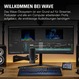 Elgato Bras de microphone Wave (profil bas), Support Noir