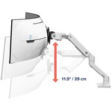 Ergotron Bras de moniteur HX avec articulation VHD, support de bureau, Support de moniteur Blanc