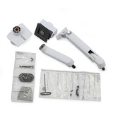 Ergotron Bras de moniteur HX avec articulation VHD, support de bureau, Support de moniteur Blanc