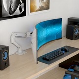 Ergotron Bras de moniteur HX avec articulation VHD, support de bureau, Support de moniteur Blanc