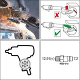 Hazet Tiefenschleifer 9033P-8, Ponceuse Noir