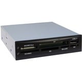Inter-Tech Lecteur multicarte CI-02, Lecteur de carte Noir