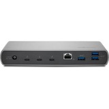 Kensington SD5700T Station d’accueil Thunderbolt™ 4 avec 2 sorties 4K, alimentation 90W - Windows/macOS, Station d'accueil Gris/Noir, alimentation 90W - Windows/macOS, Avec fil, Thunderbolt 4, 90 W, 3,5 mm, 100,10,1000 Mbit/s, Gris