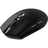 Logitech G305 souris Droitier RF sans fil + Bluetooth Optique 12000 DPI, Souris gaming Noir, Droitier, Optique, RF sans fil + Bluetooth, 12000 DPI, 400 ips, Noir