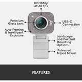 Logitech StreamCam, Webcam Blanc