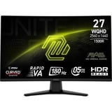 MSI MAG 274CQFDE écran plat de PC 68,6 cm (27") 2560 x 1440 pixels Wide Quad HD Noir Moniteur gaming incurvé Noir, 1x DisplayPort, 2x HDMI, 180 Hz, 68,6 cm (27"), 2560 x 1440 pixels, Wide Quad HD, 0,5 ms, Noir