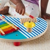 Mattel Fisher-Price-Table musicale en bois avec instruments de percussion, Jouets musique 2 an(s), Sonore
