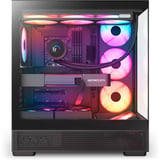 NZXT S5 RGB boîtier midi tower Noir | 2x USB-A | 1x USB-C | RGB | Verre trempé