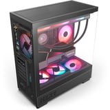 NZXT S5 RGB boîtier midi tower Noir | 2x USB-A | 1x USB-C | RGB | Verre trempé