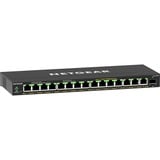 Netgear GS316EPP, Switch Noir, Géré, Gigabit Ethernet (10/100/1000), Full duplex, Connexion Ethernet, supportant l'alimentation via ce port (PoE)