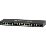Netgear GS316EPP, Switch Noir, Géré, Gigabit Ethernet (10/100/1000), Full duplex, Connexion Ethernet, supportant l'alimentation via ce port (PoE)