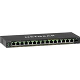 Netgear GS316EPP, Switch Noir, Géré, Gigabit Ethernet (10/100/1000), Full duplex, Connexion Ethernet, supportant l'alimentation via ce port (PoE)
