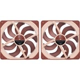 Noctua NF-A14x25 G2 PWM Sx2-PP, Ventilateur de boîtier connexion PWM, 2 ventilateurs