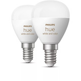 Philips Hue White & Color Ambiance E14 forme goutte pack double 470 lm, Lampe à LED 