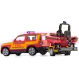 SIKU Land Rover Defender with boat Modèle de SUV Pré-assemblé, Modèle réduit de voiture Modèle de SUV, Pré-assemblé, Unisexe, Métal, Plastique, Rouge, Jaune, Pas pour les enfants de moins de 36 mois