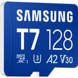 Samsung T7 microSDXC 128 GB, Carte mémoire Bleu