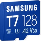 Samsung T7 microSDXC 128 GB, Carte mémoire Bleu