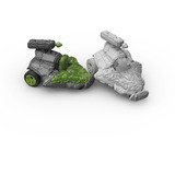 Schleich ELDRADOR CREATURES Jet de Pierre rétrofriction avec Mini Creature, Figurine Action/Aventure, 6 an(s), Vert, Gris