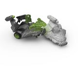 Schleich ELDRADOR CREATURES Jet de Pierre rétrofriction avec Mini Creature, Figurine Action/Aventure, 6 an(s), Vert, Gris