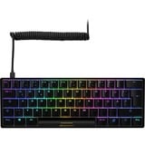 Sharkoon SGK50 S4 clavier USB QWERTY Portuguais Noir Noir, Layout PT, Kailh Red, 60%, 60%, USB, QWERTY, LED RGB, Noir