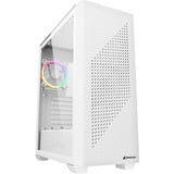 Sharkoon VS9 RGB reconditionné boîtier midi tower Blanc | 2x USB-A | 1x USB-C | RGB | Verre Trempé