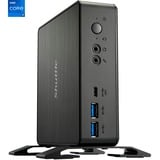 Shuttle XPC Nano PC NC40U7, Intel Core i7-1255U, 1x HDMI, 1x DP,1xUSB-C/DP, 6x USB3.2, 1x 2.5" bay, 2x M.2, 1x LAN, RAID, fonctionnement permanent 24/7, attaches VESA, Barebone Noir, Intel Core i7-1255U, 1x HDMI, 1x DP,1xUSB-C/DP, 6x USB3.2, 1x 2.5" bay, 2x M.2, 1x LAN, RAID, fonctionnement permanent 24/7, attaches VESA, 0.84L sized PC, Mini PC type barebone, Intel SoC, DDR4-SDRAM, PCI Express, Série ATA III, 65 W