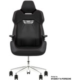 Thermaltake ARGENT E700 Siège de jeu sur PC Noir, Siège gaming Noir, Siège de jeu sur PC, 150 kg, 170 cm, 190 cm, Argent, Aluminium