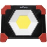 Wiha Lampe à batterie 30W, Projecteur de chantier Noir/Rouge, 750-3 000 lm