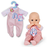 ZAPF Creation BABY born Romper Apricot 36cm, Accessoires de poupée BABY born Romper Apricot 36cm, Grenouillère de poupée, 1 an(s)
