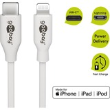 goobay 39446 câble Lightning 1 m Blanc Blanc, 1 m, Lightning, USB C, Mâle, Mâle, Blanc