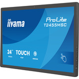 iiyama ProLite T2455MSC-B2 23.8" Moniteur tactile Noir (Mat), 1x DisplayPort, 1x HDMI, 2x USB-A, 120 Hz, 60,5 cm (23.8"), 1920 x 1080 pixels, IPS, 360 cd/m², Technologie capacitive projetée, 16:9