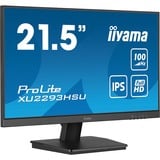 iiyama ProLite XU2293HSU-B7 écran plat de PC 54,6 cm (21.5") 1920 x 1080 pixels Full HD LED Noir Moniteur  Noir (Mat), 54,6 cm (21.5"), 1920 x 1080 pixels, Full HD, LED, 1 ms, Noir
