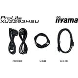 iiyama ProLite XU2293HSU-B7 écran plat de PC 54,6 cm (21.5") 1920 x 1080 pixels Full HD LED Noir Moniteur  Noir (Mat), 54,6 cm (21.5"), 1920 x 1080 pixels, Full HD, LED, 1 ms, Noir