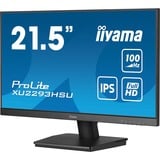 iiyama ProLite XU2293HSU-B7 écran plat de PC 54,6 cm (21.5") 1920 x 1080 pixels Full HD LED Noir Moniteur  Noir (Mat), 54,6 cm (21.5"), 1920 x 1080 pixels, Full HD, LED, 1 ms, Noir